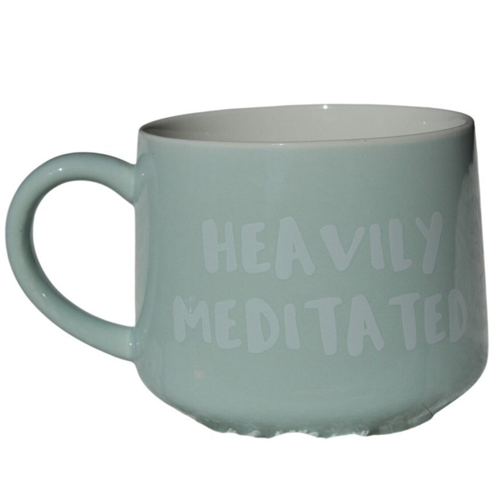 Heavily‎ Meditated Mug with Buddha Figure Inside